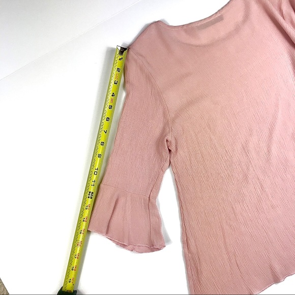 NINEXIS S/S Blouse, w/Flared Sleeves, Size M - Picture 4 of 8